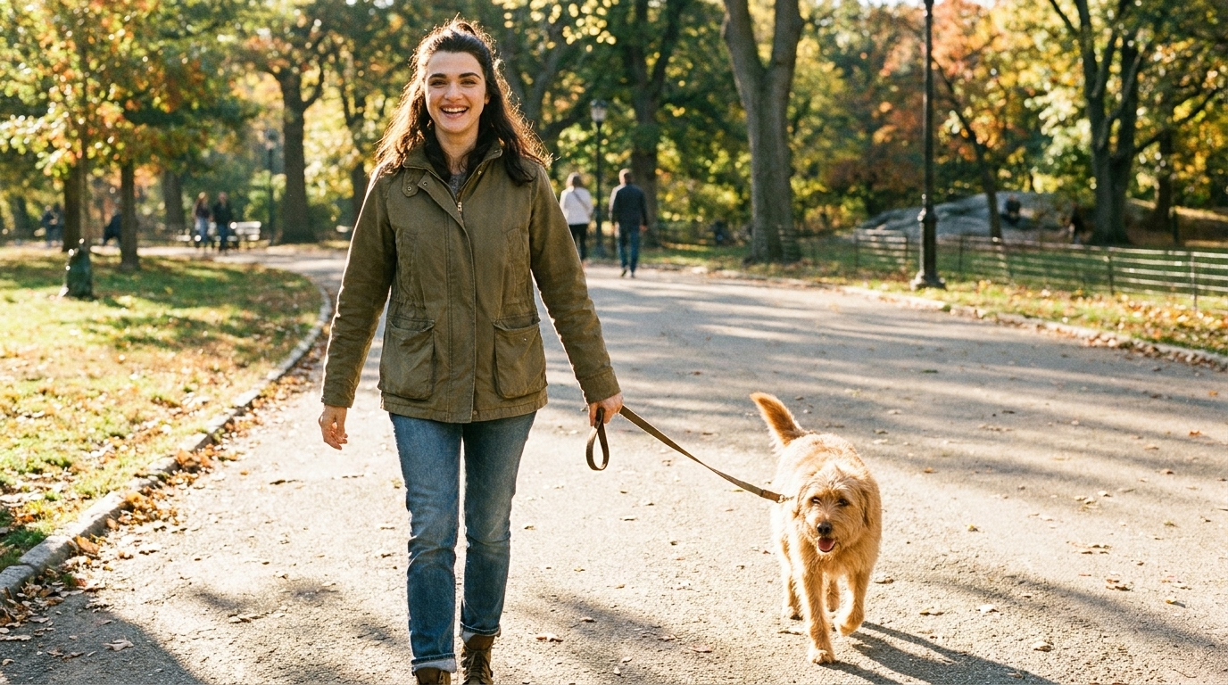 Rachel on a morning walk